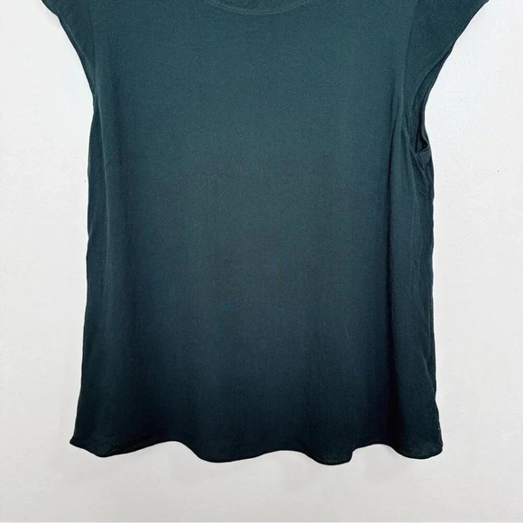 Aritzia Womens Small Wilfred Free Dark Green Juliger Blouse - Picture 4 of 8
